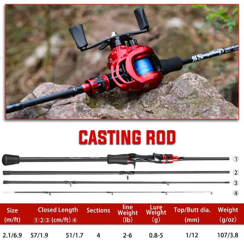 Sougayilang Short Boat Fishing Rods 21m UltraLight Carbon Fiber Spinning  Pole With EVA Handle 4 Sections Baitcasting 230904 From Xuan09, $16.6