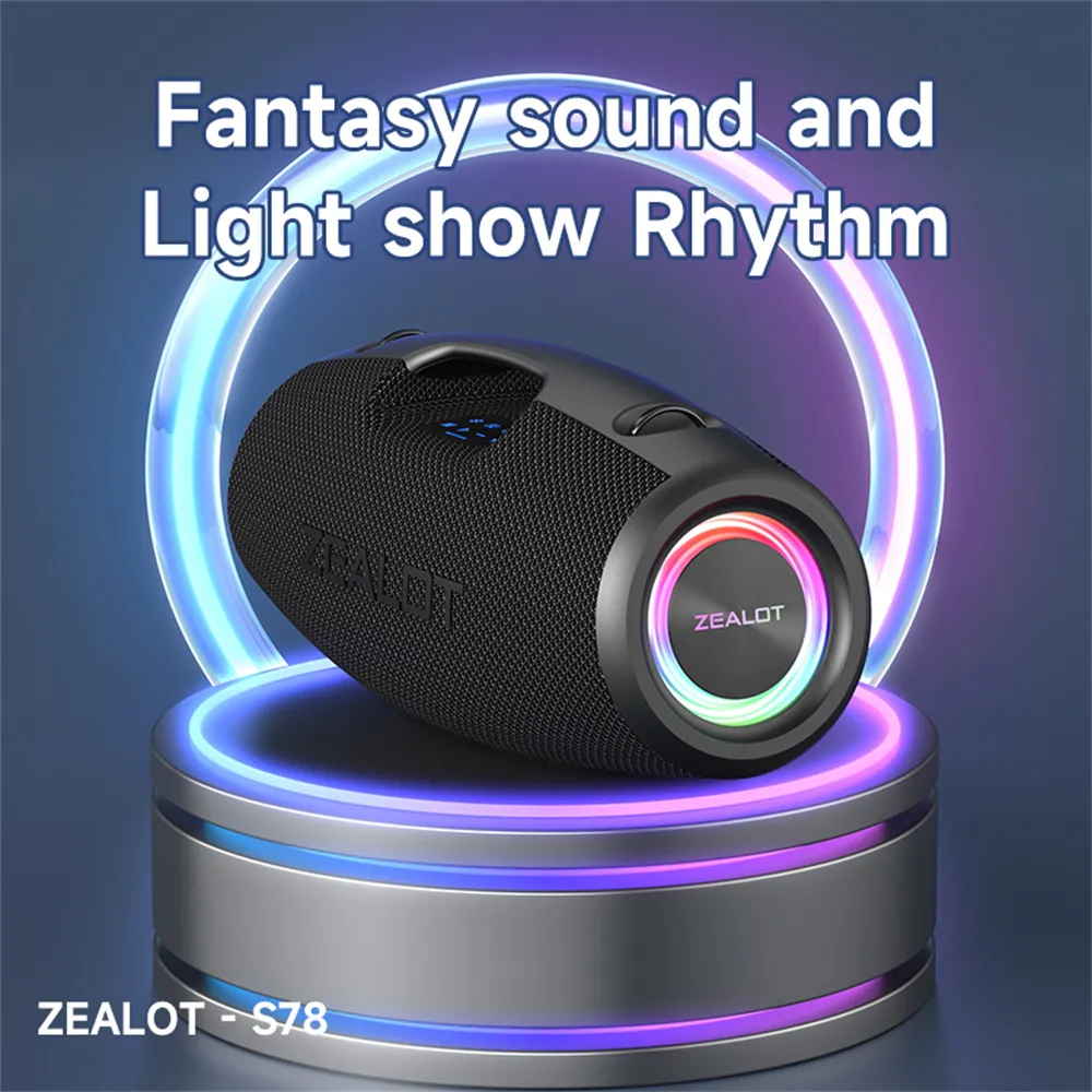 ZEALOT S78 100W Bluetooth Speaker Powerful Bass, HiFi Sound