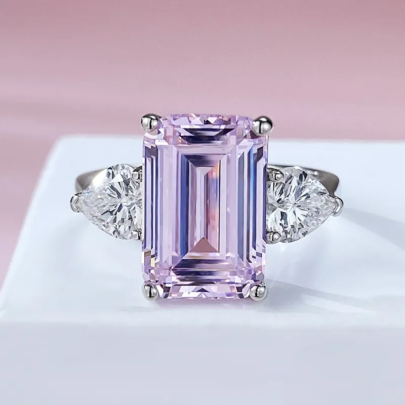 Anillo De Compromiso De Plata De Ley 925 Con Topacio Azul Suizo Y Diamante Blanco Cultivado En Laboratorio Para Mujer, 1.58 Quilates, Ovalado De 0.315 X 0.236 In, Redondo De 0.079