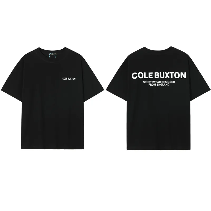 2023 Designer Summer Cole Buxton Hommes T-shirts Streetwear Lettre Imprimé Casual Mode À Manches Courtes Hommes Femmes Col Rond T-shirt Taille Européenne S-2XL