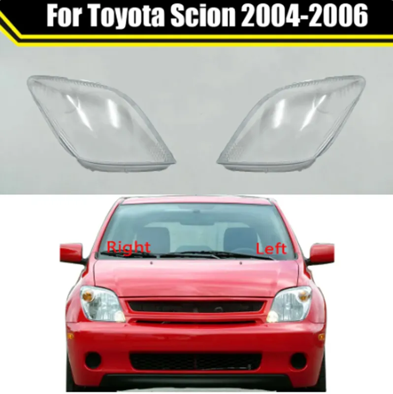 Auto Head Lamp Light Case för Toyota Scion 2004-2006 bilens strålkastare täcker lampskärm glaslampa.