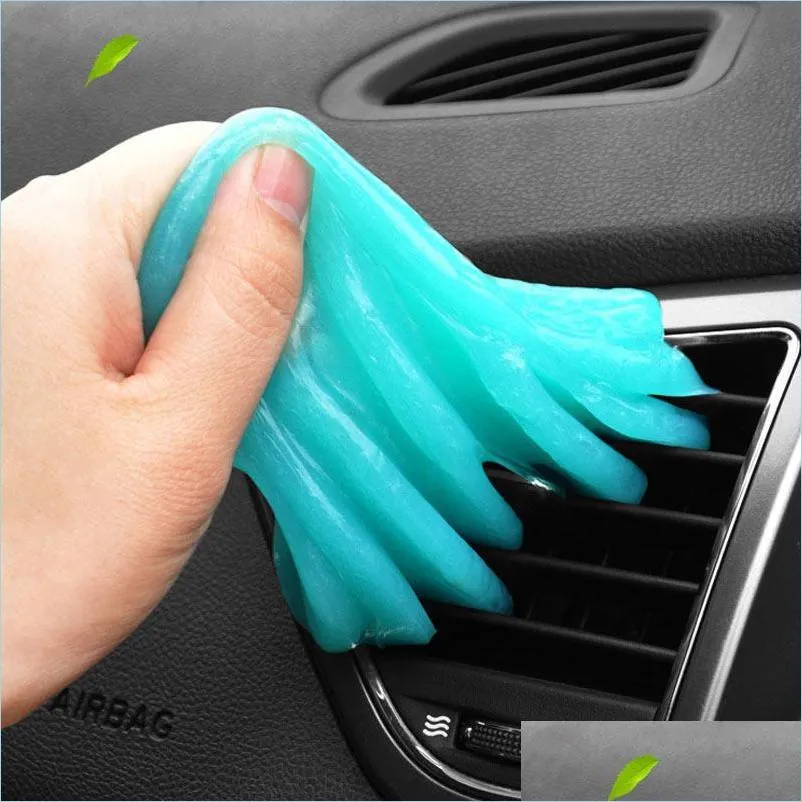 Auto Spons Wassen Interieur Cleanincar Airconditioning Poort Reinigingsopening Magic Dust Glue Toetsenbord Vuil Cleanercar Drop Delivery Automob Dhyr9