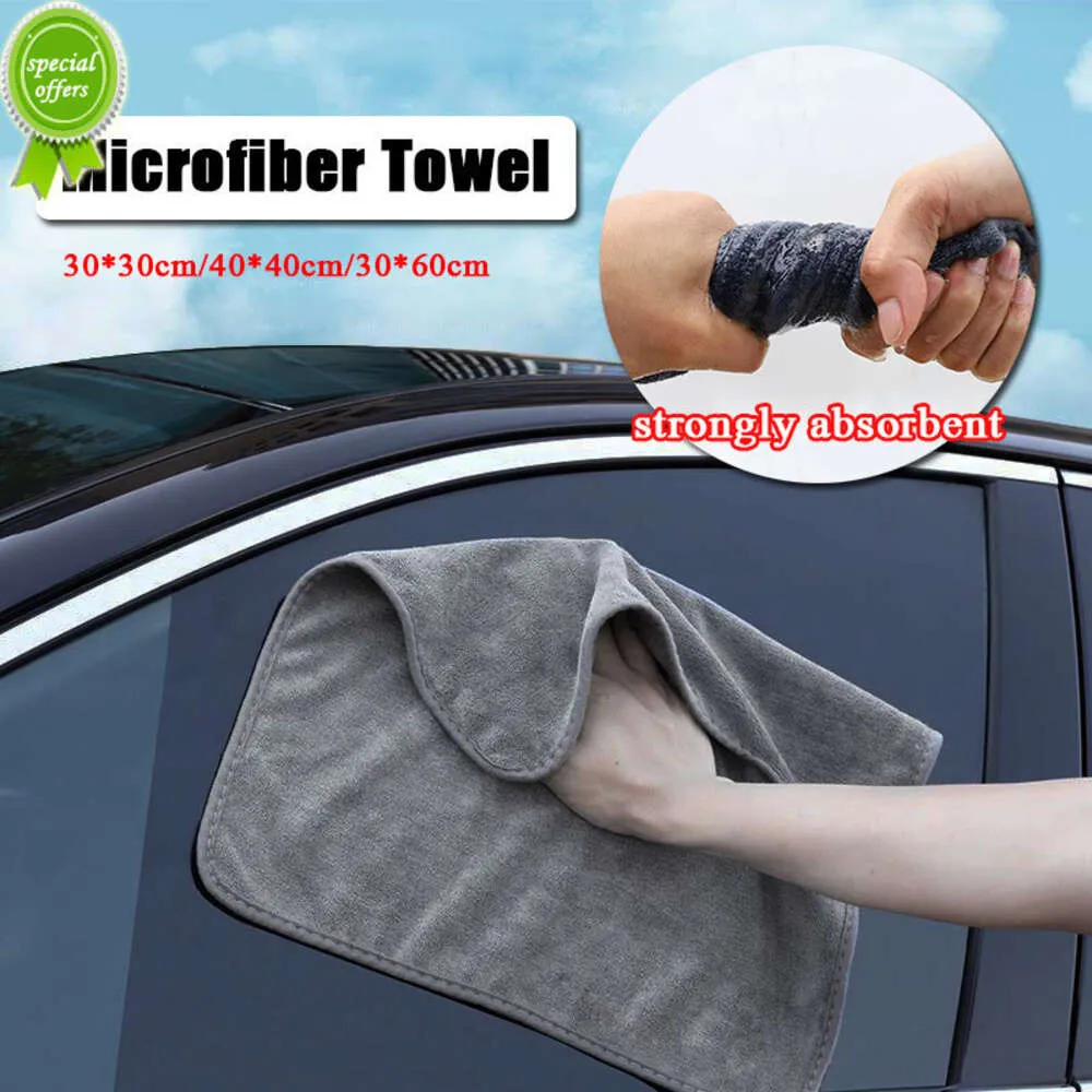 NYA 1st Microfiber Auto Wash Thandduk Bil Rengöring Torkduk Tyg Hemming Bilvård Tygdetaljer Biltvätt Handduk Universal