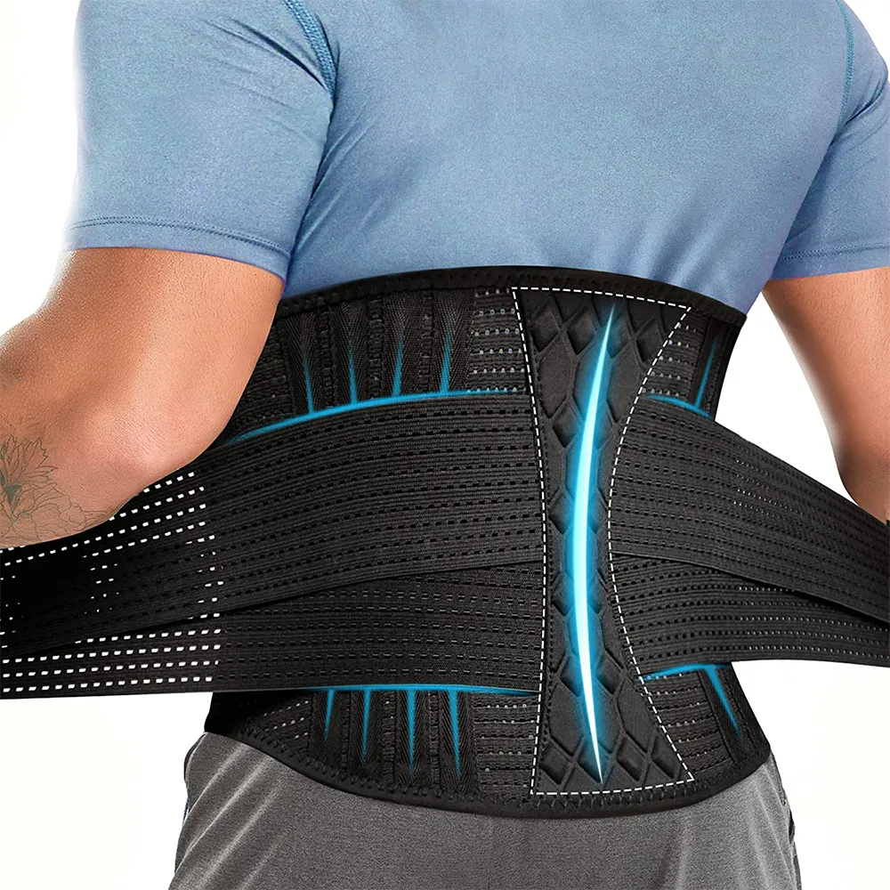 Soporte Lumbar para Hombres y Mujeres,Fajas de Gym para Moldear Cintura y  Abdomen，para dolor de disco herniado, ciática y escoliosis, protegen la  cintura y los músculos de la espalda。 : : Salud