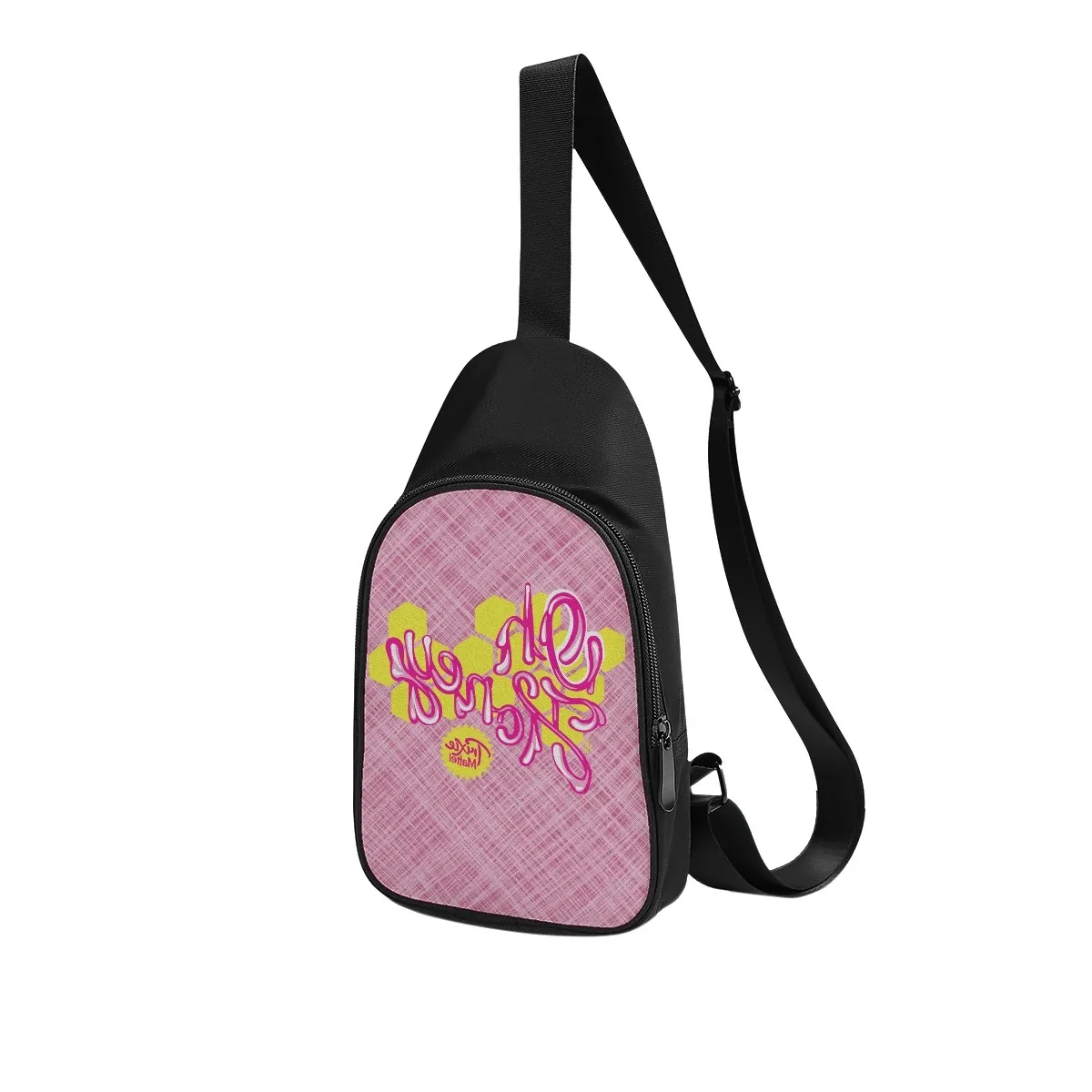 DIY niestandardowe męskie torby na piersi damskie torby na ramię w klatce piersiowej Pink Urocza produkcja spersonalizowanych ekskluzywnych parów prezentów podróżnych 45273