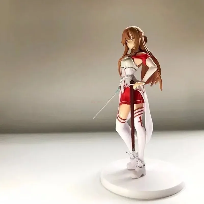 Statuetta Asuna 21 Cm In PVC, Personaggio Anime Con Spada, Collezionabile, Regalo Per Fan