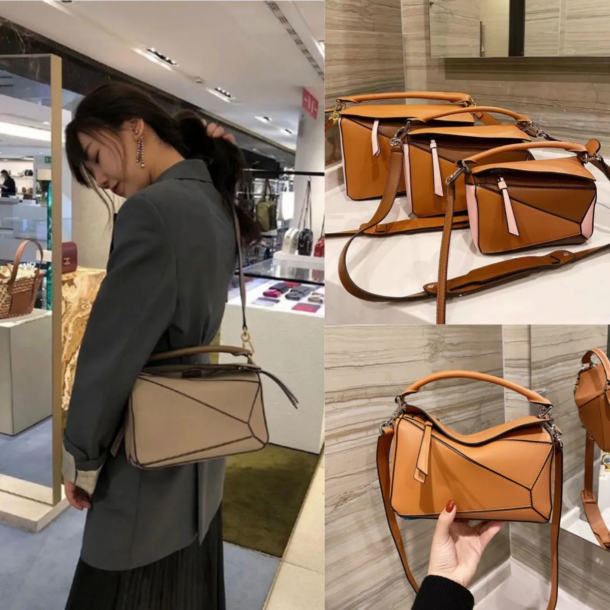 10a högkvalitativ L Luxurys designers väska mode kvinnors axelväskor crossbody handväskor koppling handväska totes handväska klassisk läder geometri väska damer plånbok