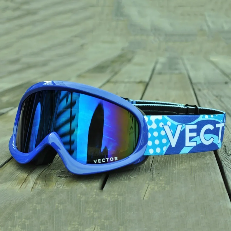 VECTOR-Gafas de esquí de doble lente para niños y niñas, lentes de