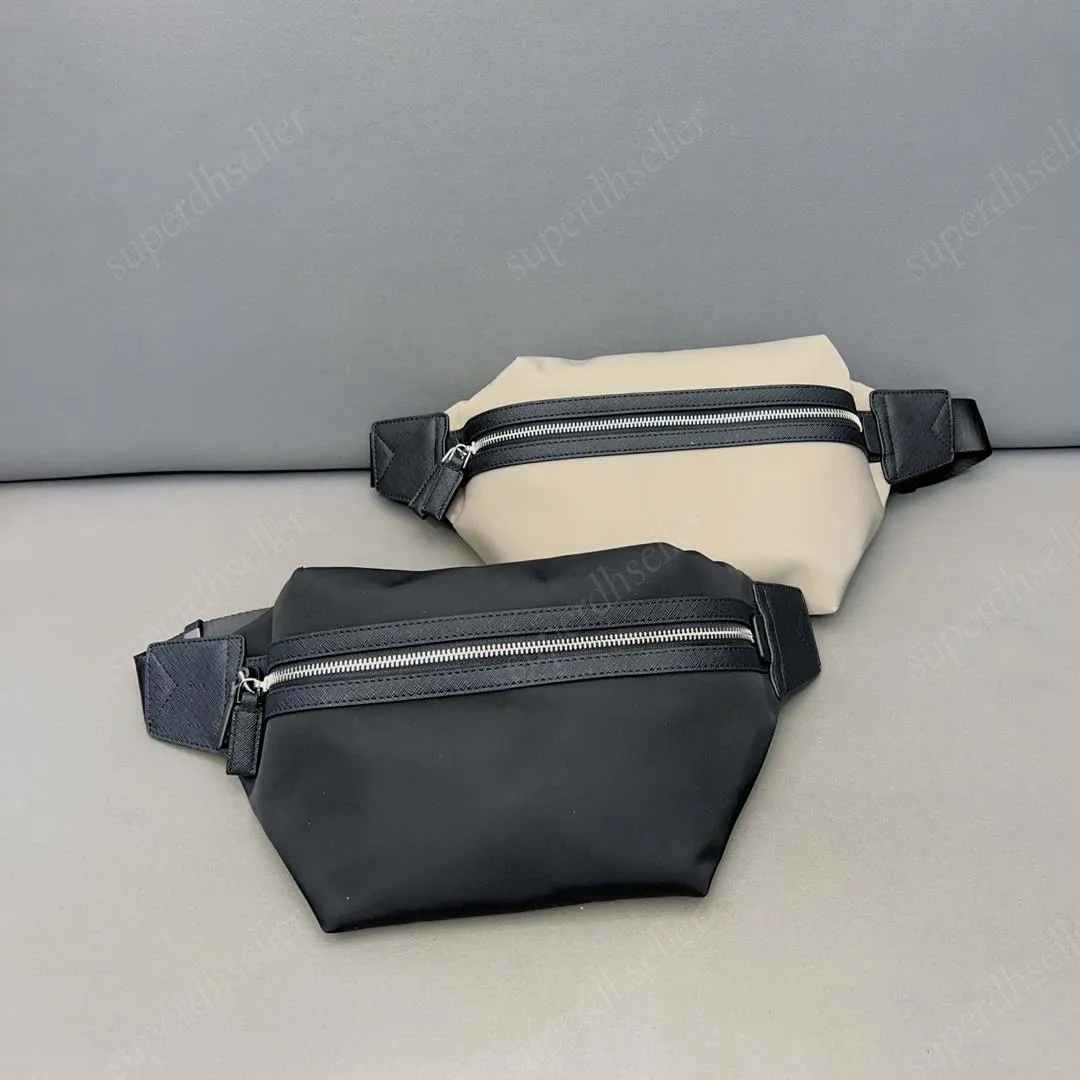 Hüfttasche aus Nylongewebe, zweifarbige Umhängetaschen, hochwertige Umhängetasche, Innentasche mit Reißverschluss, Sattel, luxuriöse Designer-Taschen, große Kapazität, Gürteltasche