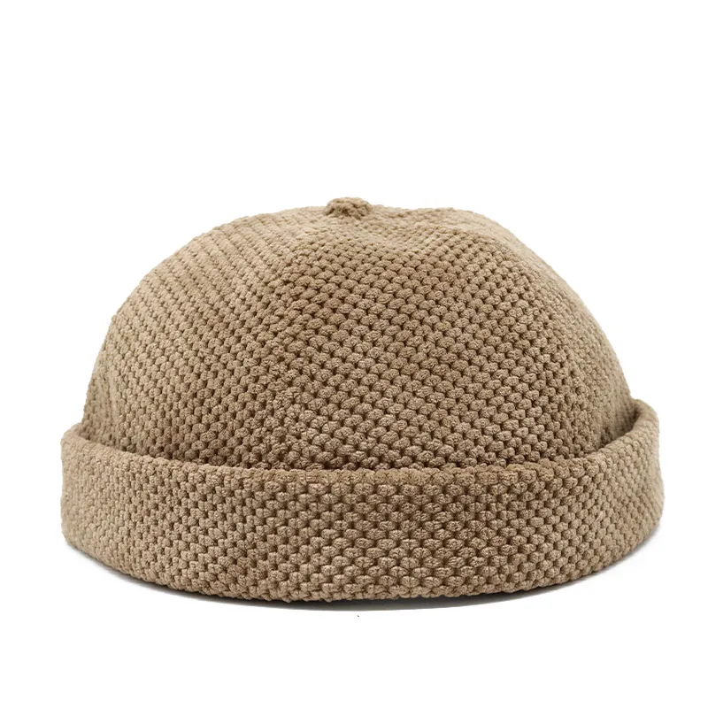 JNKET Unisex Cotton Skull Cap - Brimless Rolled Cuff Beanie For Men & Women (Adjustable)