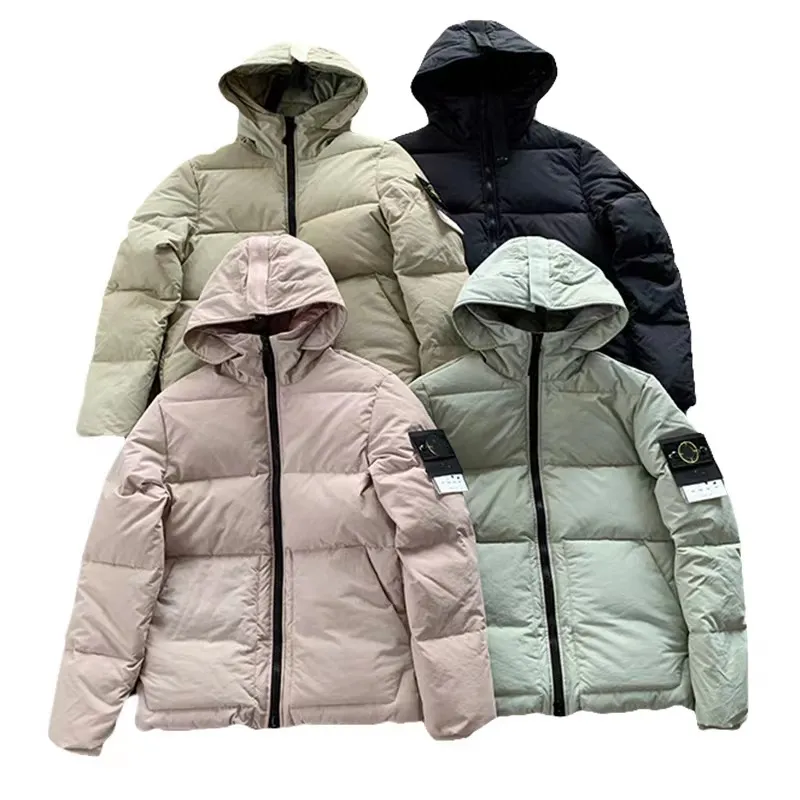 Chaquetas para hombres Topstoney Designer Stone Brand Chalecos Down Jacket Island Mujer Puffer Chaleco Brújula Insignia Metal Nylon Invierno Lboujjcn 1HD7