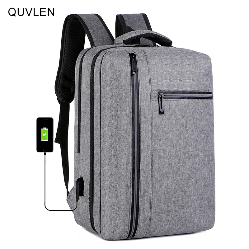 Borse da scuola Zaino da uomo con borsa di ricarica USB Zaino impermeabile in tessuto Oxford Zaino da viaggio d'affari maschile Design con striscia riflettente 230905