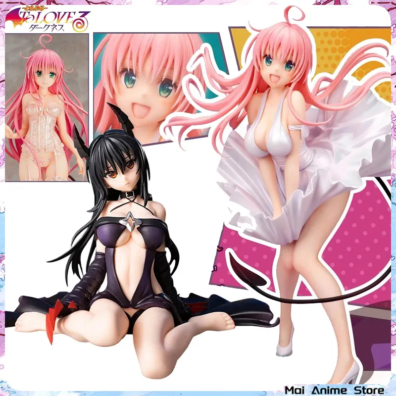 Finger Toys To Love-ru Yui Anime Figure Lala Momo Sairenji Sexy Girl Action Figures Adult Hentai Figurine Collection PVC Model Toys Gifts