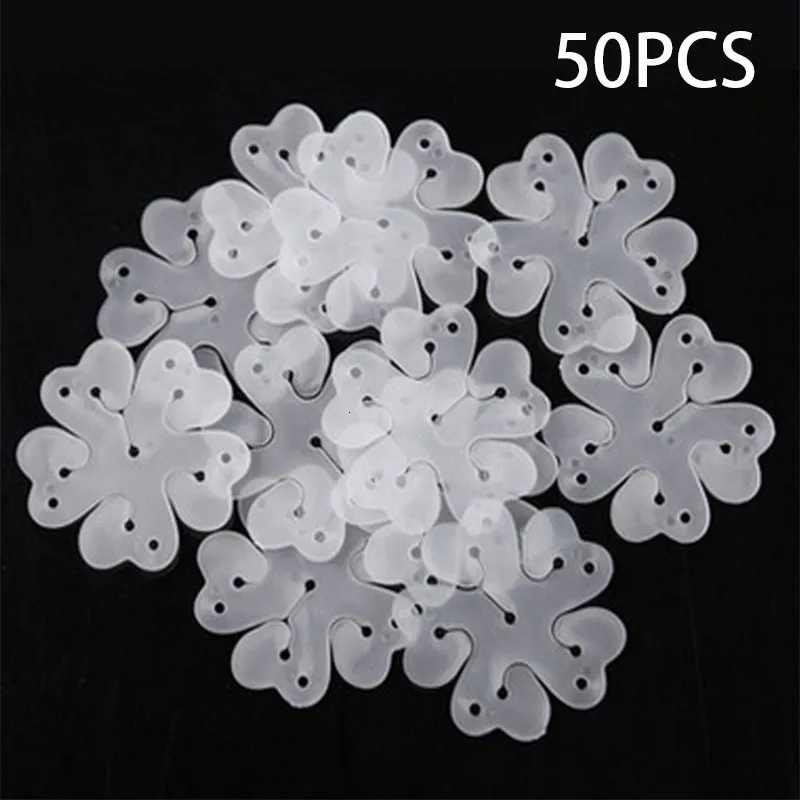 Autres fournitures de fête d'événement 50pcs clip de joint de ballon multi-bâtons accessoires pinces en forme de fleur de prunier ensemble joyeux anniversaire 230905