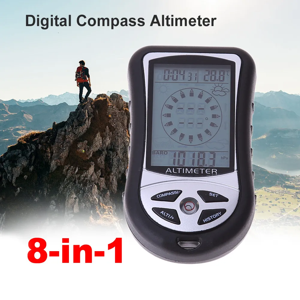 الأدوات الخارجية في الهواء الطلق جيب الجيب بوصلة ALTIMETER ALTIMETERMETERTEMETERTETTERTE وقت التوقعات للتخييم المشي لمسافات طويلة في الملاحة الشمالية على قيد الحياة 230905