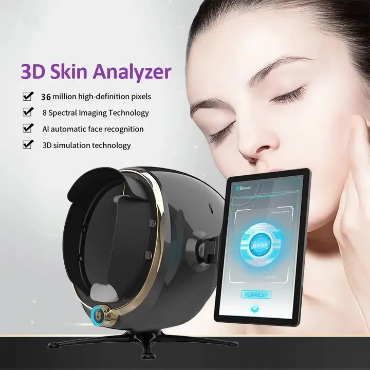 Najbardziej zaawansowane inteligentne wifi Smart Mirror Test Facial Test Skin Scanner UV Analizator Skin Analizator