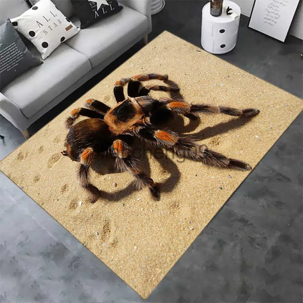 Décoration de fête Halloween Spider Tapis 3D Imprimé Peur Horreur Tapis Trick or Treat Tapis Salon Chambre Tapis Halloween Cadeau Décor À La Maison x0905 x0905