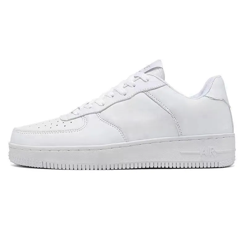 Nya klassiska män Forces 1 Vete Running Shoes One Skate Air Low White Black Cloud Mist Blue Man Women Sneakers Mens Mid Womens Sports Trainer Af1Size36-44 A05