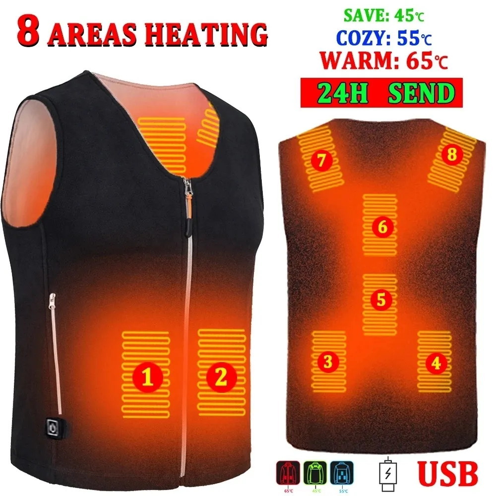 Men's Vests Men's winter Smart Heated vest USB Electric Heating Vest Women's heating jacket Outdoor trekking Thermal Warm Jacket heated 230904