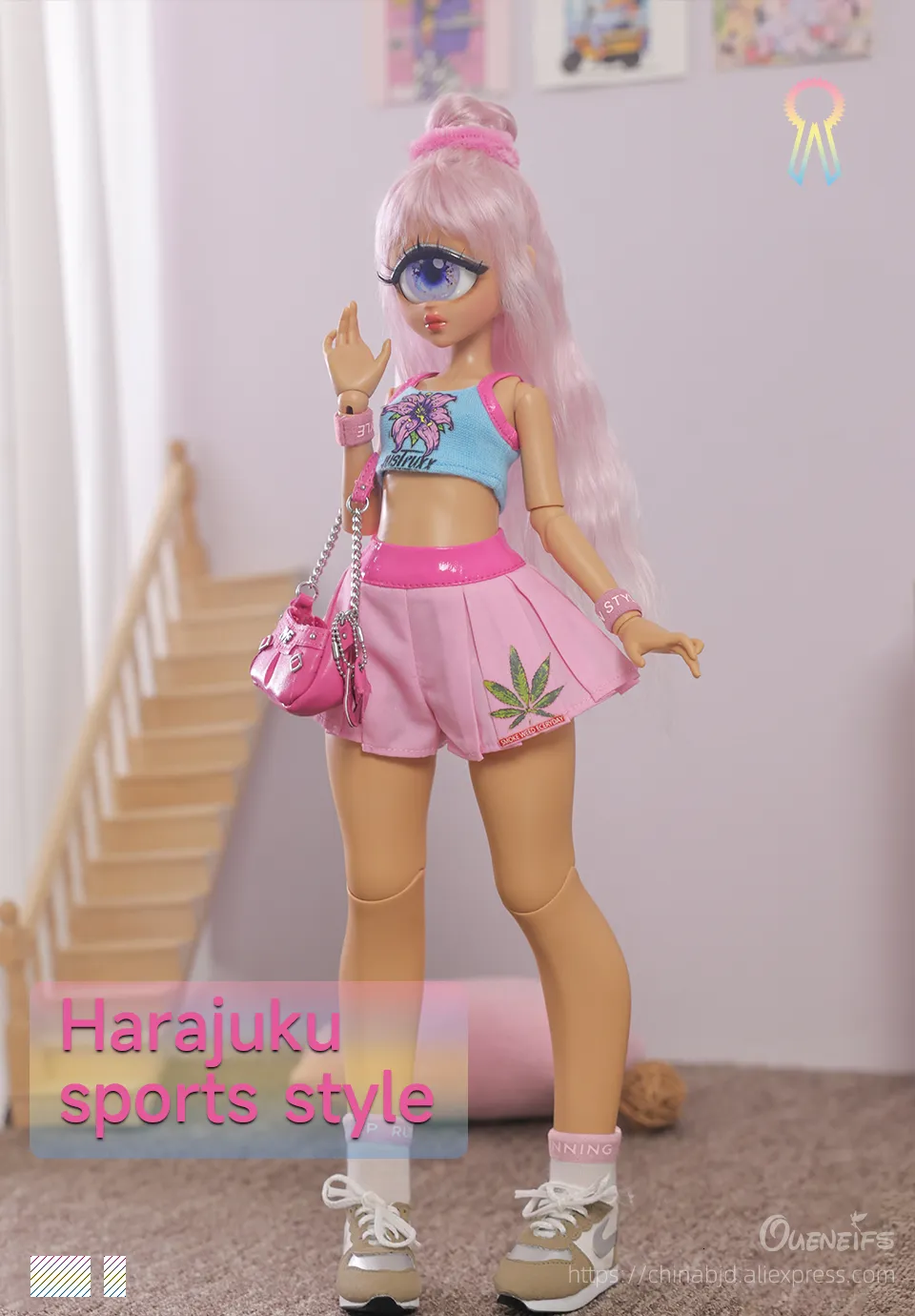 【国内即発送】 14 With Doll BJD Colorful Cyclops, Harajuku Body, Yuelu 人形