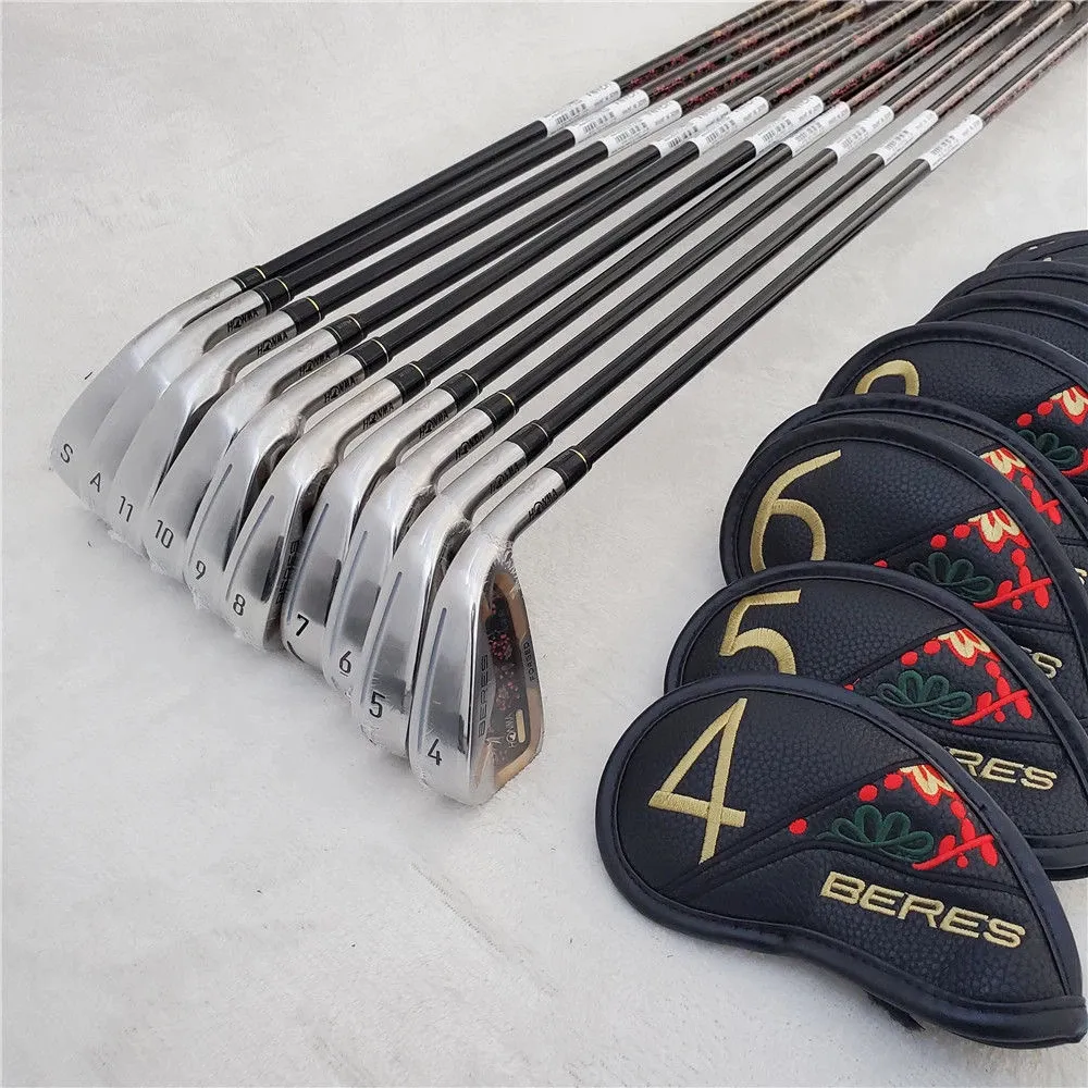 new 4 Star Honma IS-08 Iron Set Honma S-08 Golf Clubs 4-11AwSw R/S/SR Flex ARMRQ Graphite Shaft With Head Cover