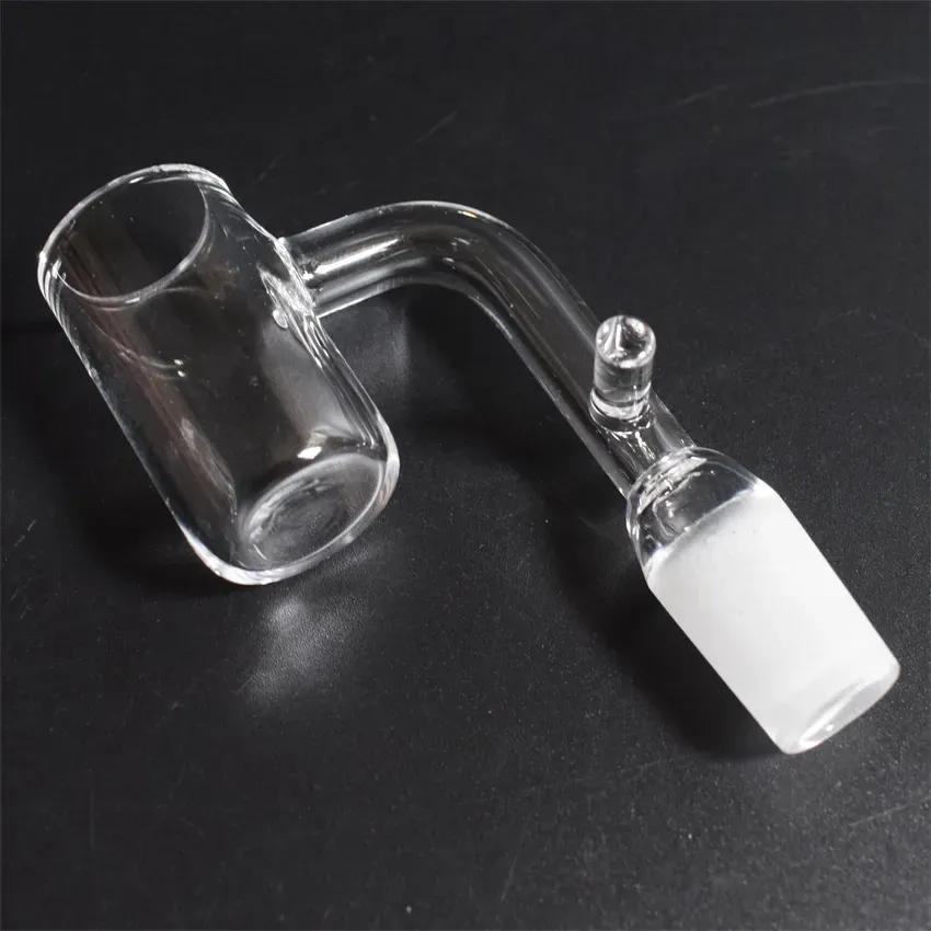 16mm 20mm Quartz Enail Banger With Hook Female Male 10mm 14mm 18mm Quartz E Nail Banger Nails For Coil Heater Glass Bongs 12 LL