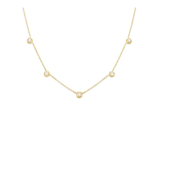 PREORDER CARBON & HYDE Mini Starstruck Rose Chain Choker Necklace designer jewelry engagement ring custom for woman 14K Yellow Gold 14K Rose Gold