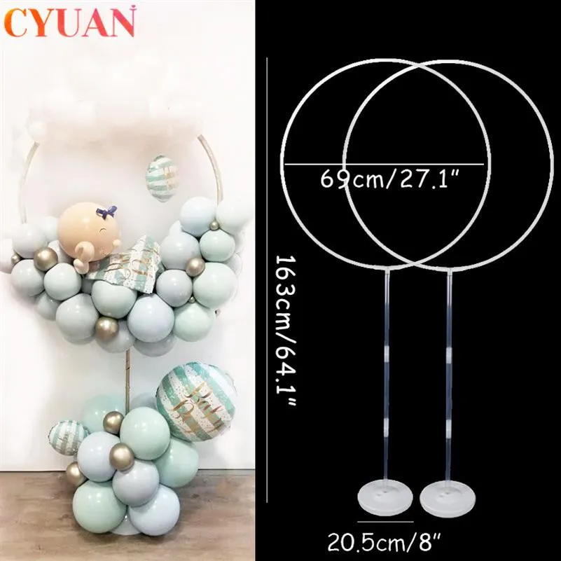 2set Circle Balloon Arch Frame Balloons Stand Holder Kit Wedding Decorations Baloon Birthday Party Decorations Kids Baby Shower Y02960