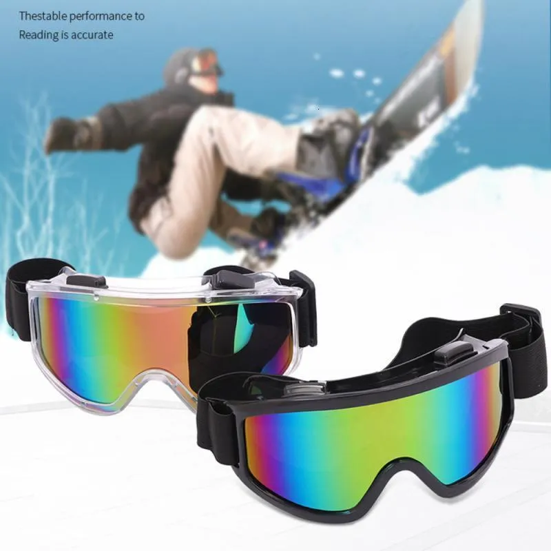 Skibril AntiFog Verstelbare spiegelriem Winter Winddicht Gekleurd Buitensport Motormasker 230904