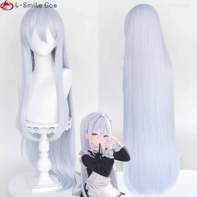 Cosplay peruks 100 cm lång yoisaki kanade cosplay peruk anime projekt Sekai färgglad steg 80 cm/100 cm lång ljusblå värmebeständig hår peruk 230904