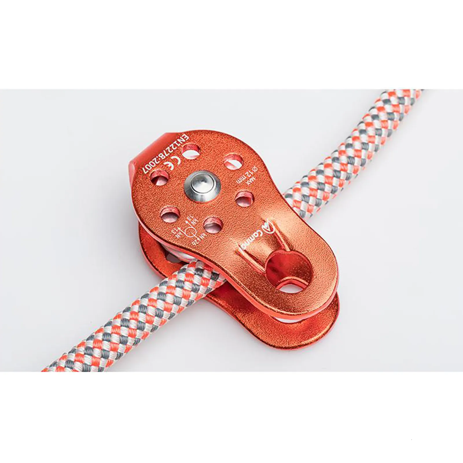 26KN Rock Climbing Pulley - Heavy Duty Carabiner, Fixed Rope Pulley ...
