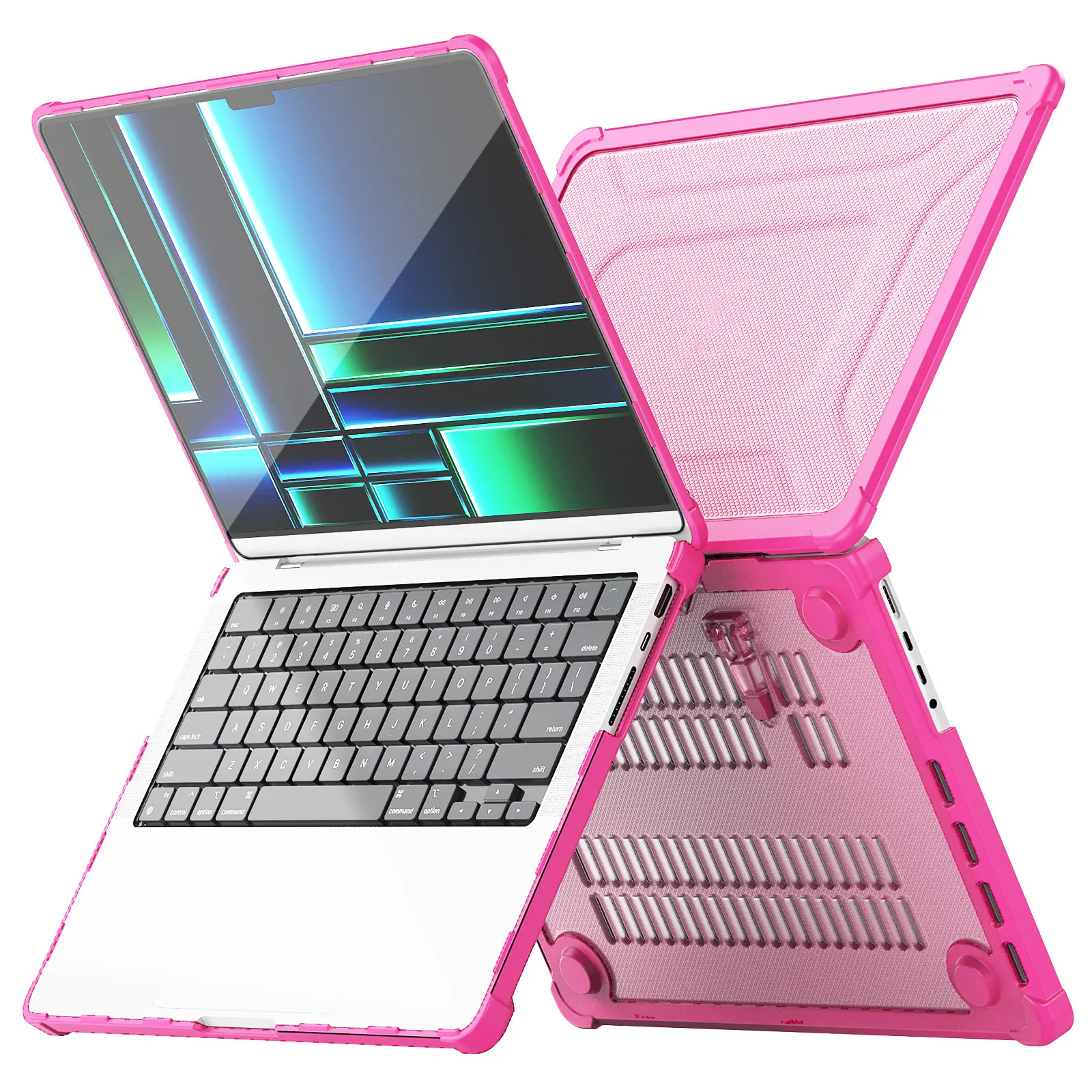 Coque rigide Macbook pro 14 pouces M1 A2442 transparent