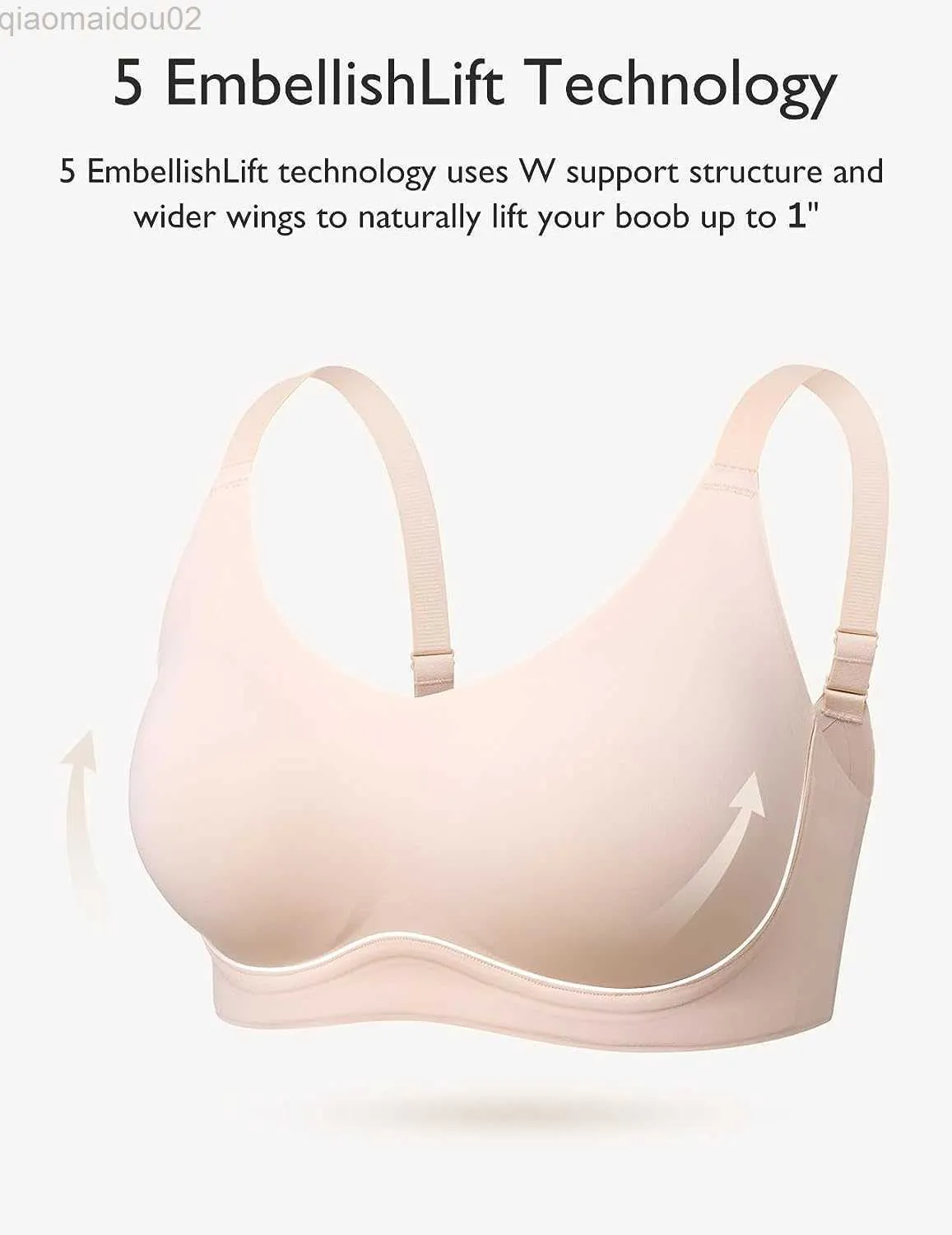 Bras COMFELIE Women's Strapless Bra B-G Cup Lightweight Lining Zero Gravity  Shaped Classic Everyday Seamless Bra EB064LF20230905