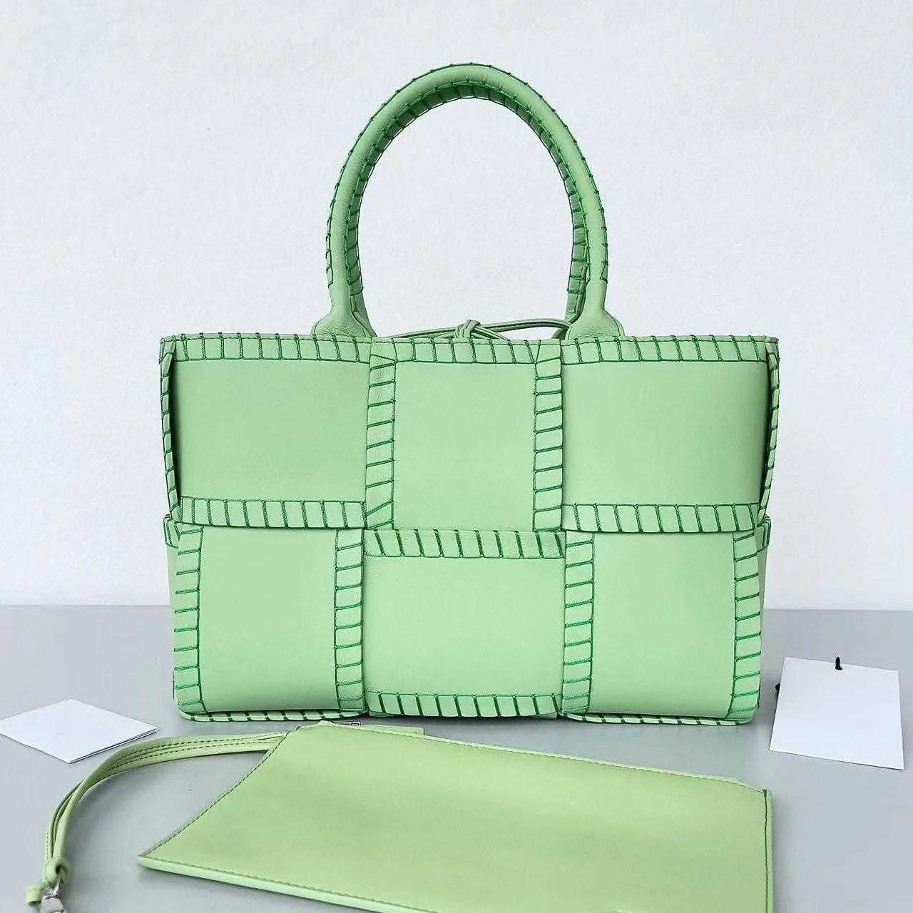 7A Women Handbags BVs New Tote Sheepskin Tote Woven High Capacity Shopping X3C1X
