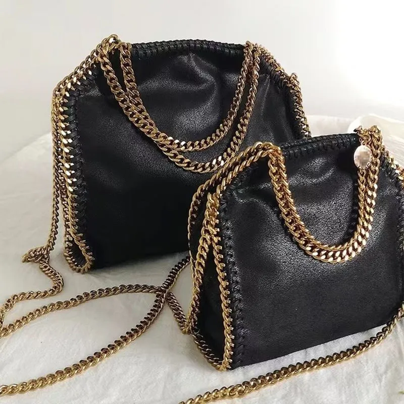 Falabella Grote Draagtas Stella Mccartney Dames Zwart Luxe Designer Winkelketen Tassen Portemonnee Messenger Lederen Handtassen Schouder Crossbody Portemonnees Mini tote0