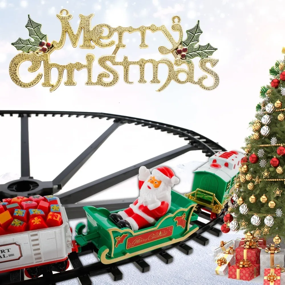 Christmas Train Track Frame With Sound And Light Festive Decorations And Christmas Gift Box Decorations From Men10 20.58 DHgate.Com