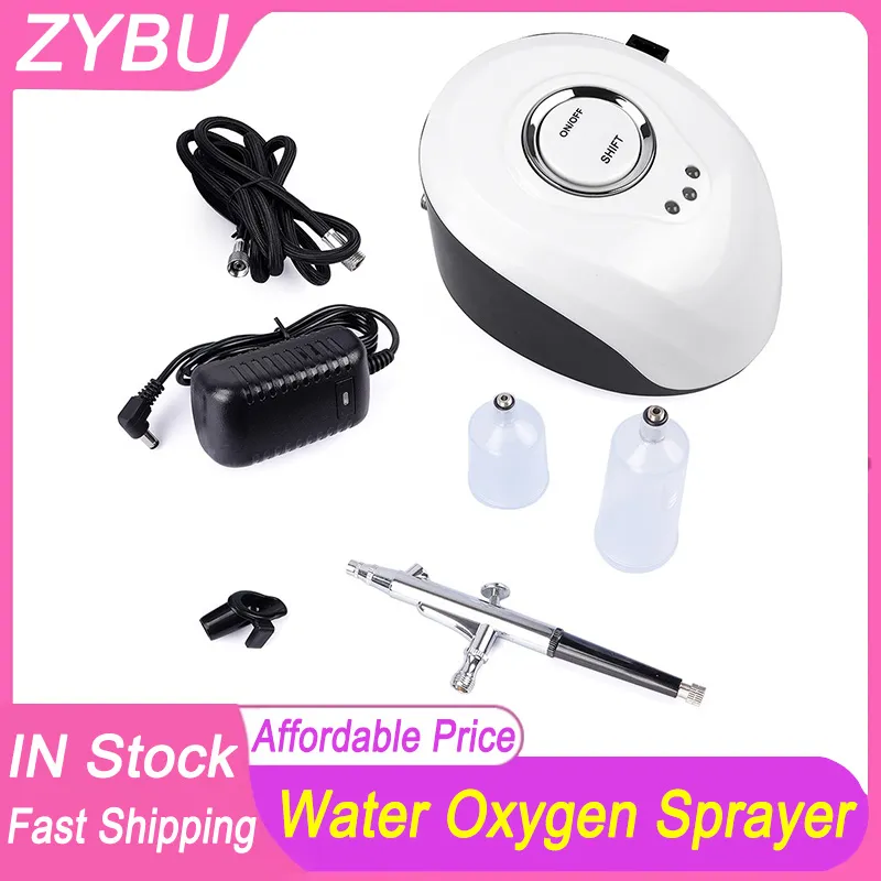 Mini Water Oxygen Jet Peeling Skin Care Acne Treatment Facial Rejuvenation Skin Moisturizing Machine Face Care Oxygen Spraye Skin spa Steam Injector sprayer gun