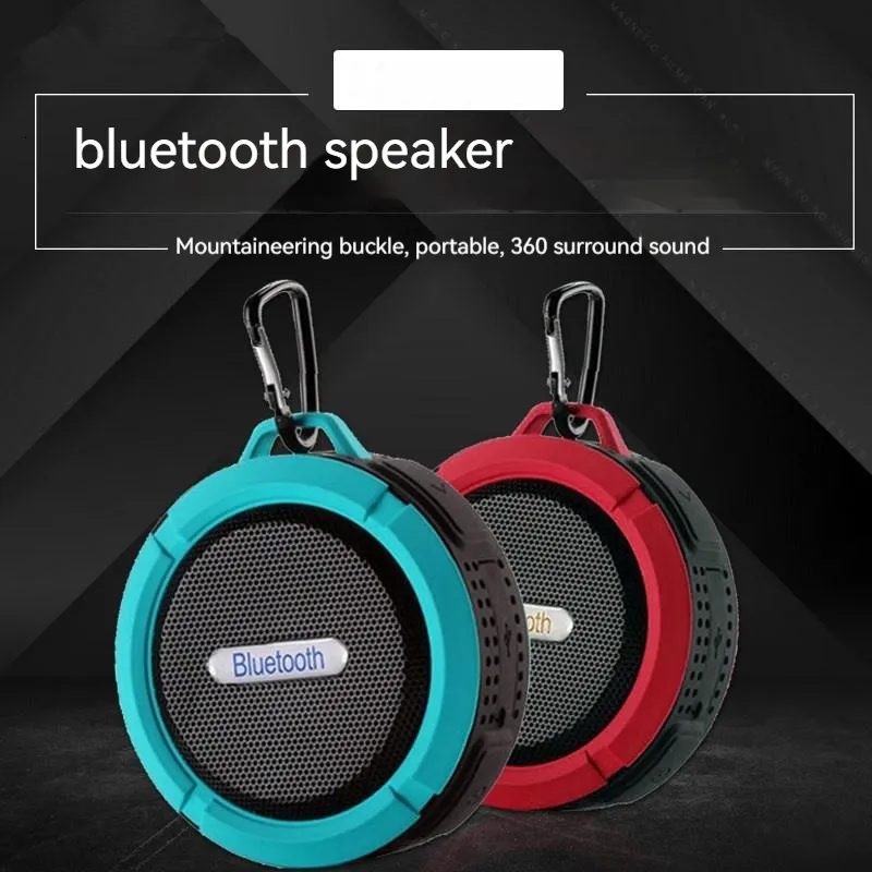 Portable S ers S er Bluetooth Mini tahan air pengeras suara mobile Subwoofer dapat disesuaikan hadiah olahraga dan kebugaran 230905