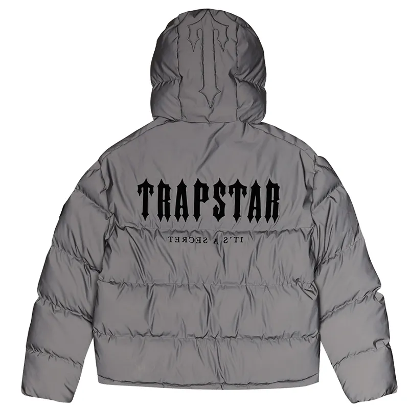 Trapstar London HYPERDRIVE TECHNICAL PUFFER JACKET - Black White Down Jacket Warm Mens Clothing New Men Top