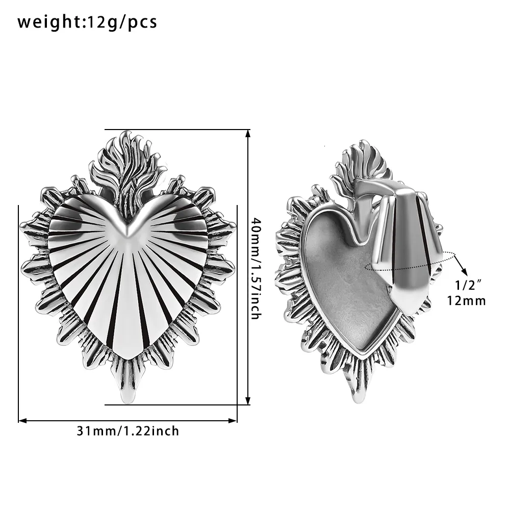 Anillos Para Ombligo Falsos Con Clip - Pack De 4, Acero Quirúrgico 316L, Diseños Con Corazón Y Mariposa