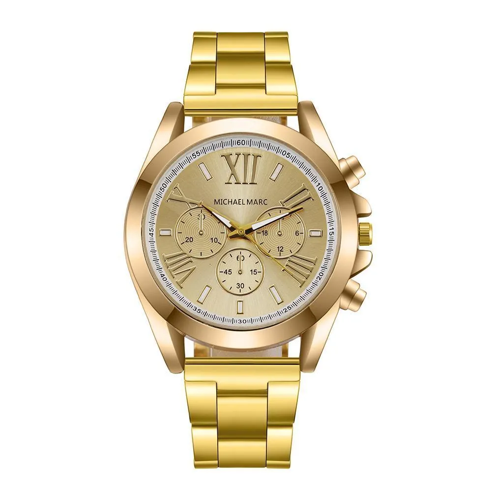 Orologi da polso Oro Argento Acciaio inossidabile Moda Orologi da donna Marchio di lusso da donna Roma Orologio al quarzo femminile Orologio da regalo 230905