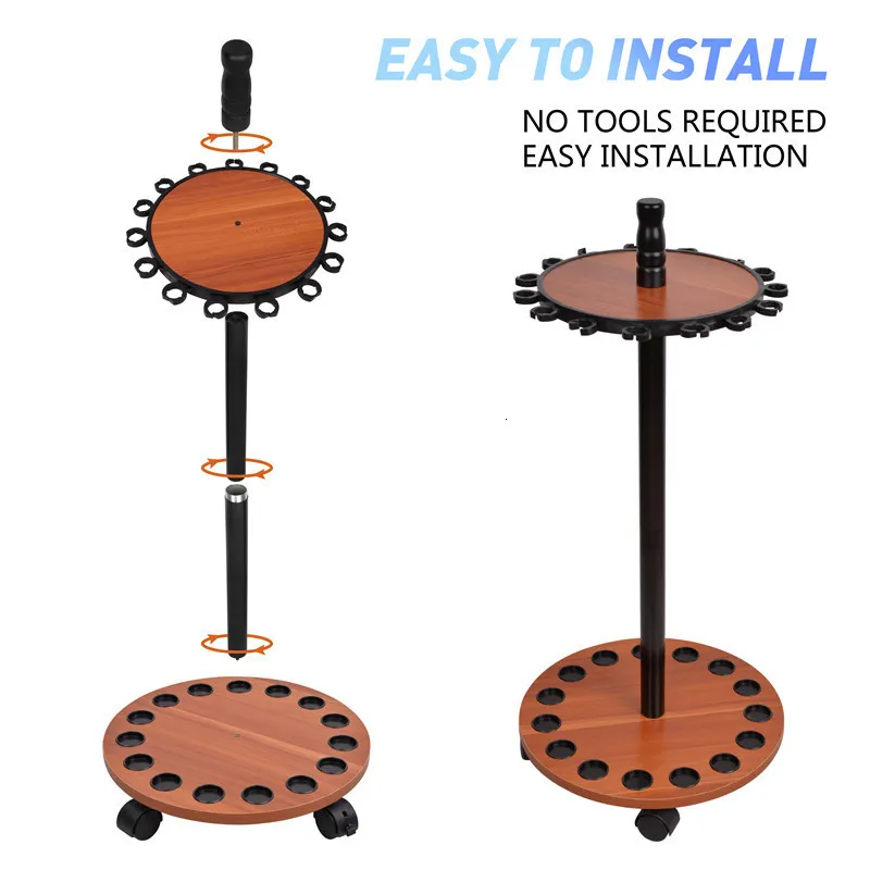 Wooden Fishing Pole Holder Pontoon Holder With Universal Wheels For Garage  MDF Pole Round 15 Rod Rack 230904 From Fan06, $111.82