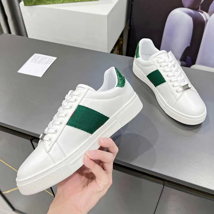 2023 baskets superstar doold chaussures de sport sales mode dorée hommes femmes chaussures de sport balle star cuir blanc ruban rouge et vert chaussure plate qualité luxe 35-46 boîte