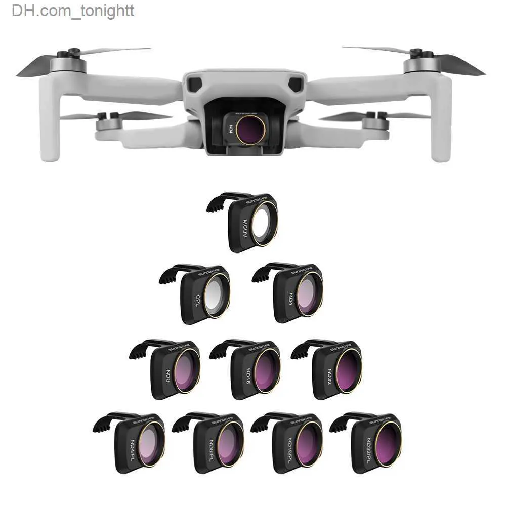 Filtres Filtres d'objectif pour DJI Mavic Mini 1/Mini 2/SE Drone caméra à cardan CPL UV ND4 ND8 ND16 ND32 Kit de filtres multicouches accessoires Q230905