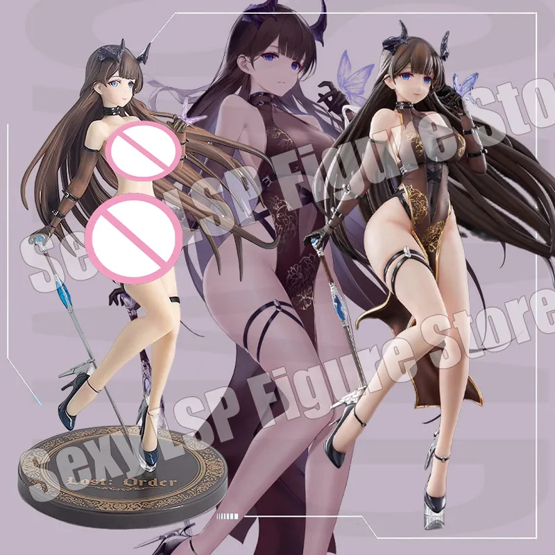 Finger Spielzeug 26CM Verloren Auftrag Moen Anime Sexy Mädchen Figur Moen Teufel PVC Action Figur Spielzeug Statue Erwachsene Sammlung modell Puppe geschenke