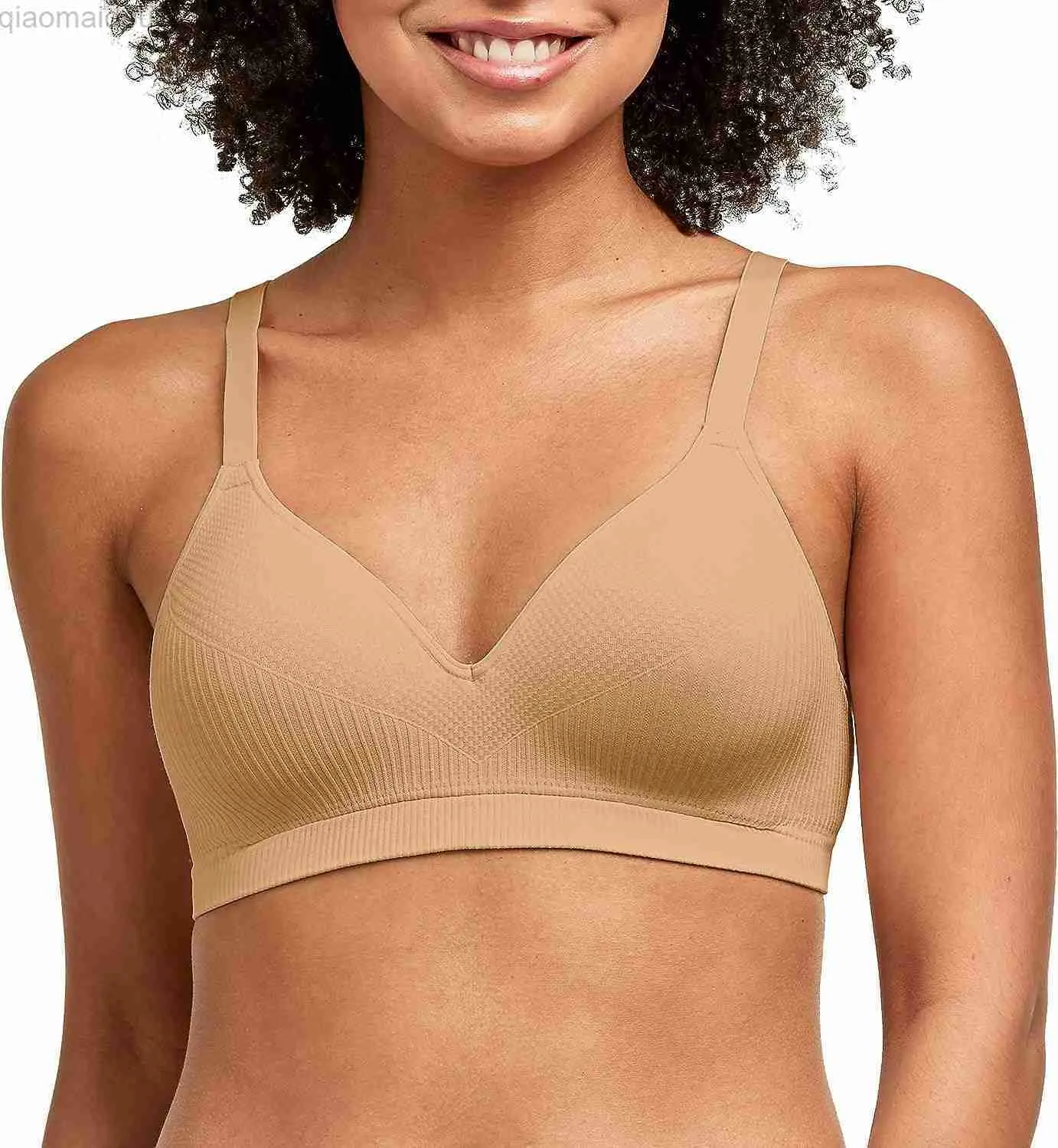 Bras Hanes Women's Perfect Covering Bandless Bra with foam Comfort Flex Fit  Smart Size S-3xl+LF20230905