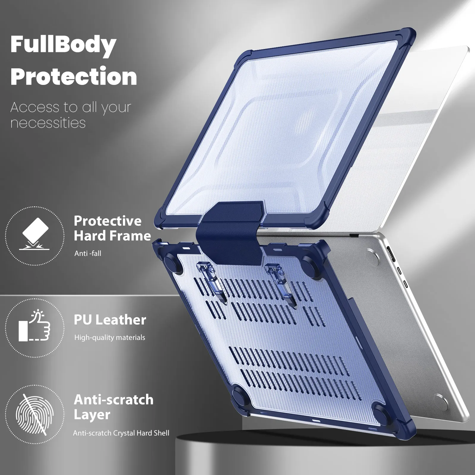 Rugged Shockproof Hard Shell Laptop Sleeve Cover Air 13.6 M3 M2 M1 Heavy Duty TPU Frame With Fold Kickstand Connection Design From Casebx 3.86 DHgate.Com