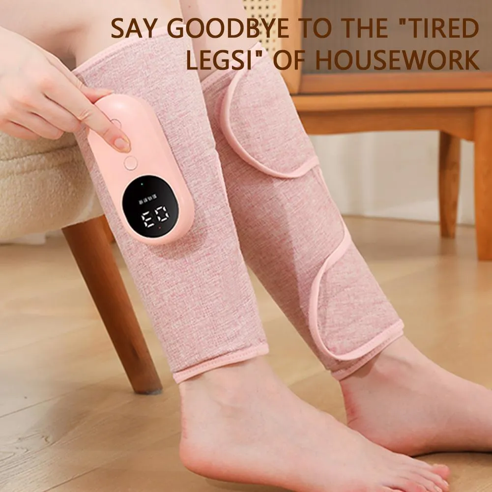 Heating Compression Machine Leg Air Compression Massager: Heating, Vibration, Calf Relief, Muscle ...