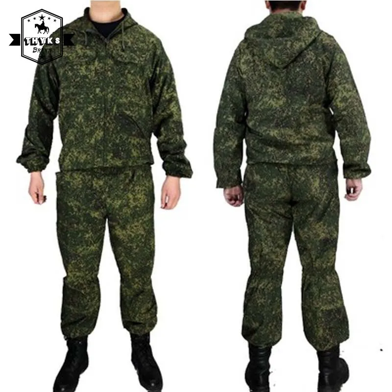 Herrspårar Taktiska militära uniform Set Ryssland Combat Camouflage Working Clothing Outdoor Airsoft Paintball CS Gear Training Uniform 2st 230905