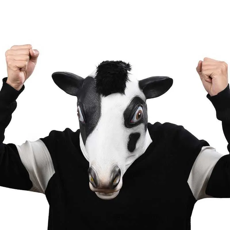 Halloween-Cow-Latex-Mask-Novelty-Costume-Party-Fancy-Dress-Animal-Masks